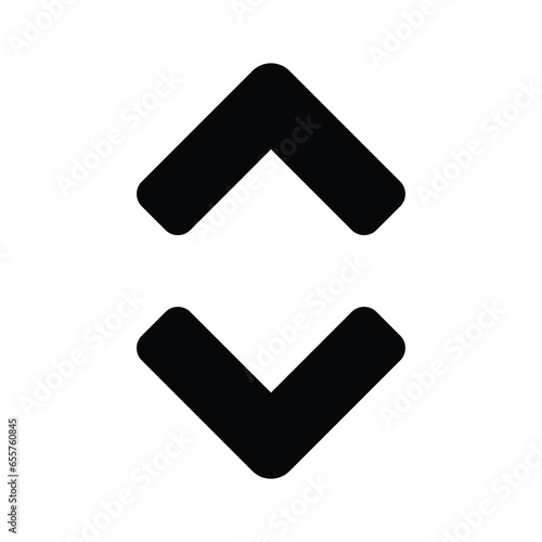Vertical resize arrows vector design