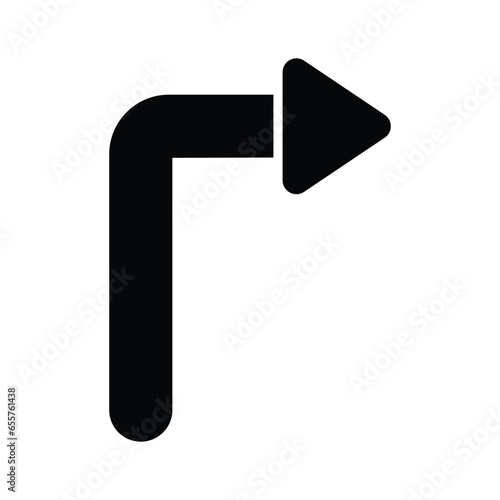 Arrow Icon in trendy style isolated on white background
