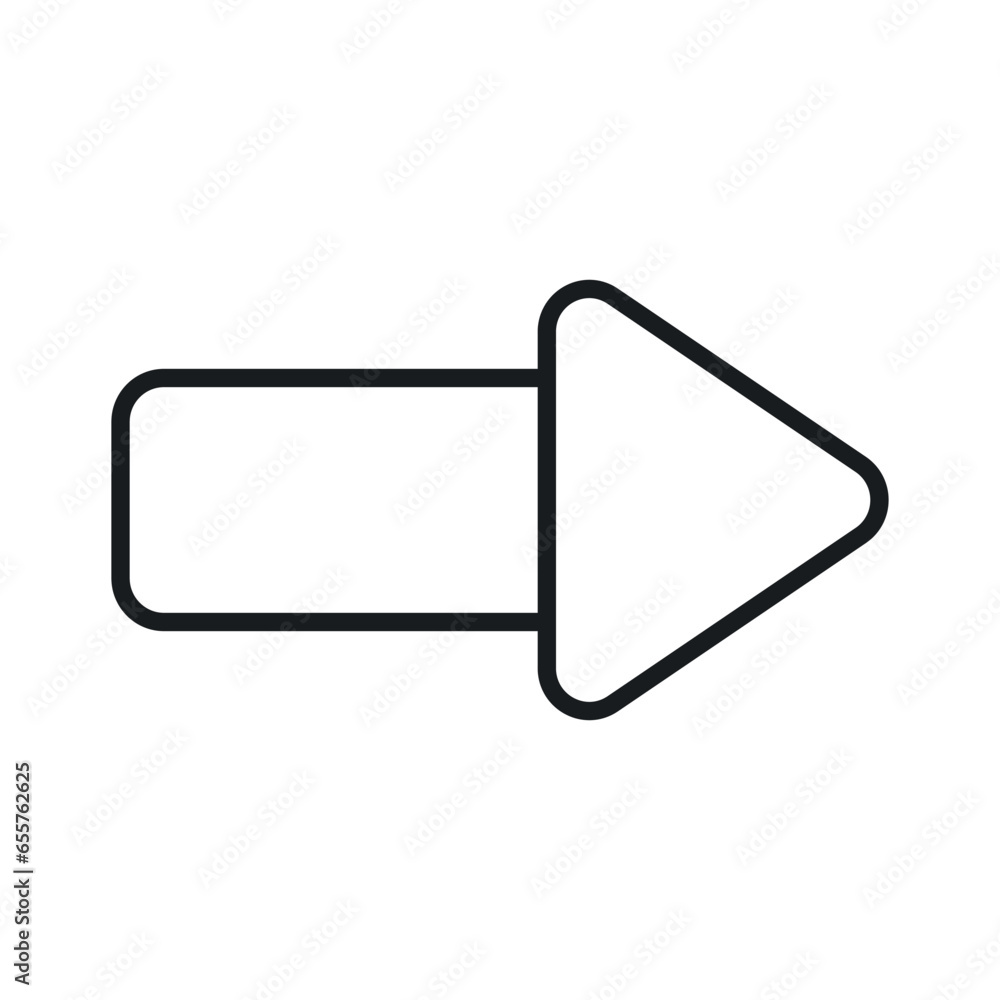 Arrow Icon in trendy style isolated on white background Arrow Icon in trendy style isolated on white background