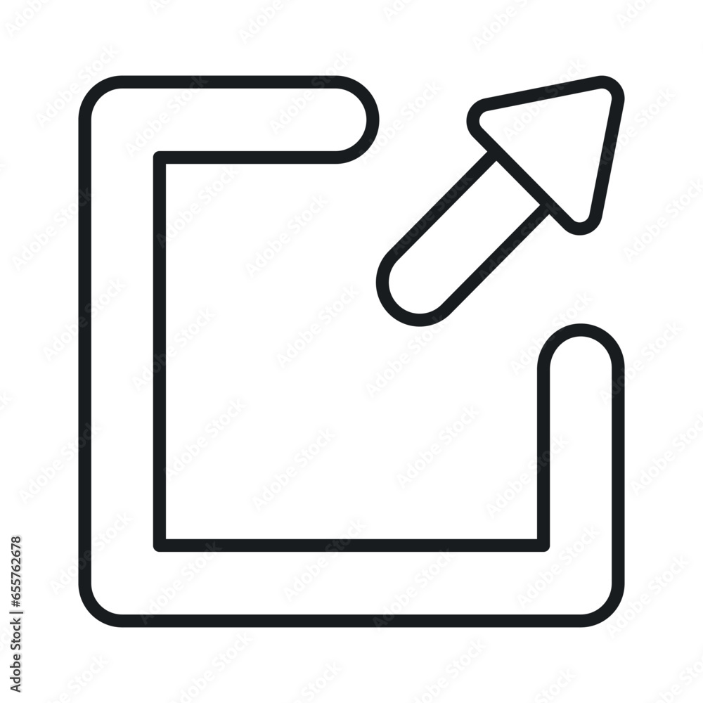 External link icon vector in trendy style External link icon vector in trendy style