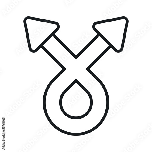 Check this carefully crafted icon of directional arrows