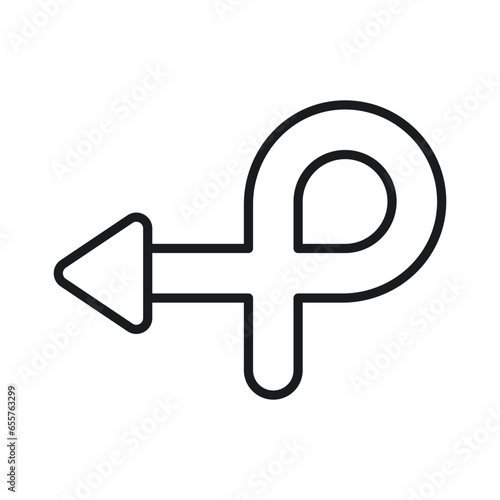 Check this carefully crafted icon of directional arrows
