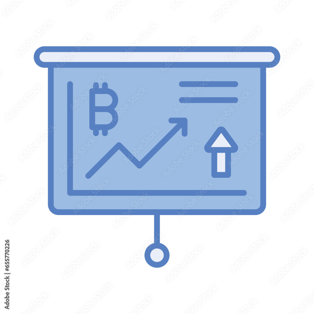 Check this beautiful vector of bitcoin growth chart in trendy style Check this beautiful vector of bitcoin growth chart in trendy style