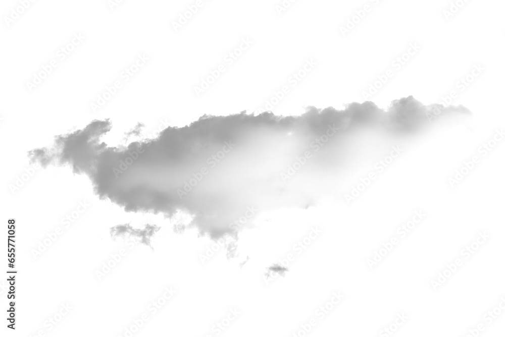Obraz premium white cloud smoke on transparent background