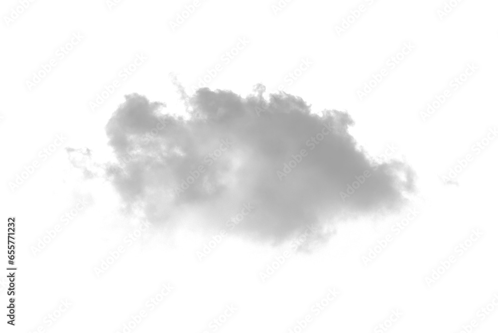 Obraz premium white cloud smoke on transparent background
