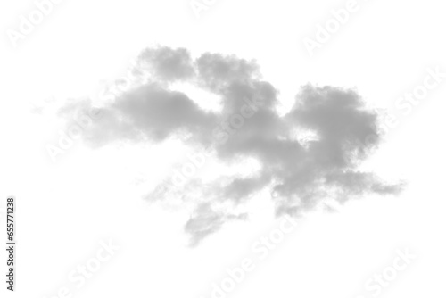 white cloud smoke on transparent background