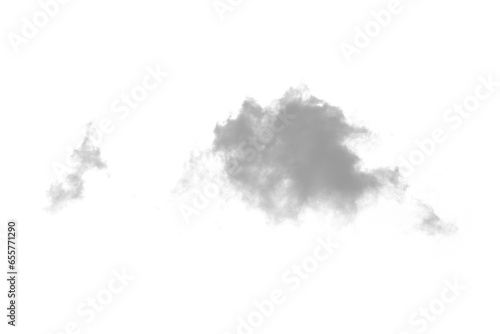 white cloud smoke on transparent background