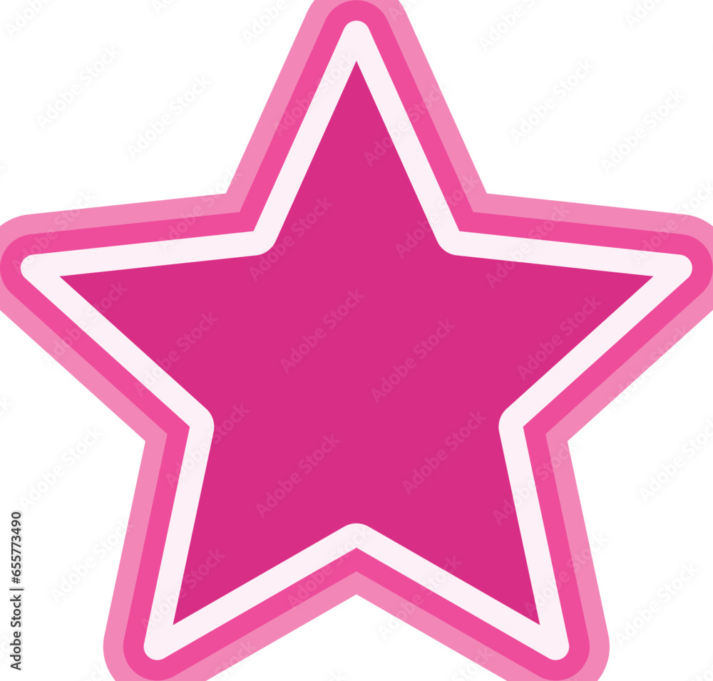 Pink Stars Shape Vector Illustration Pink Stars Shape Vector Illustration