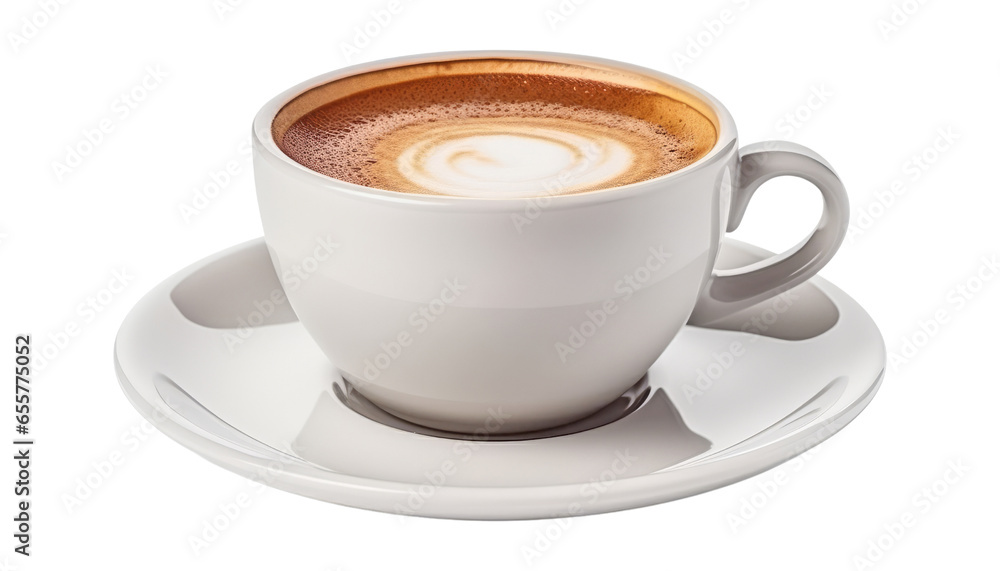 Fototapeta premium cup of coffee isolated on transparent background cutout