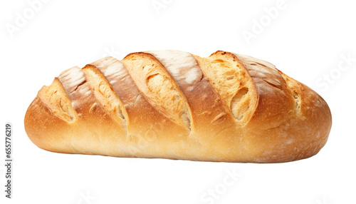 loaf of bread isolated on transparent background cutout