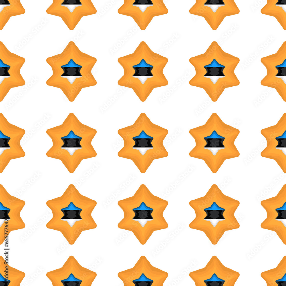 Pattern cookie with flag country Estonia in tasty biscuit Pattern cookie with flag country Estonia in tasty biscuit