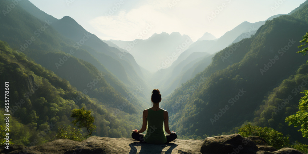 Meditation in the mountains