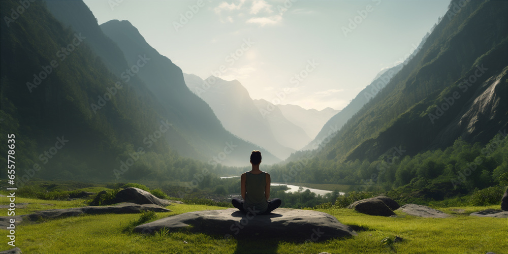 Meditation in the mountains