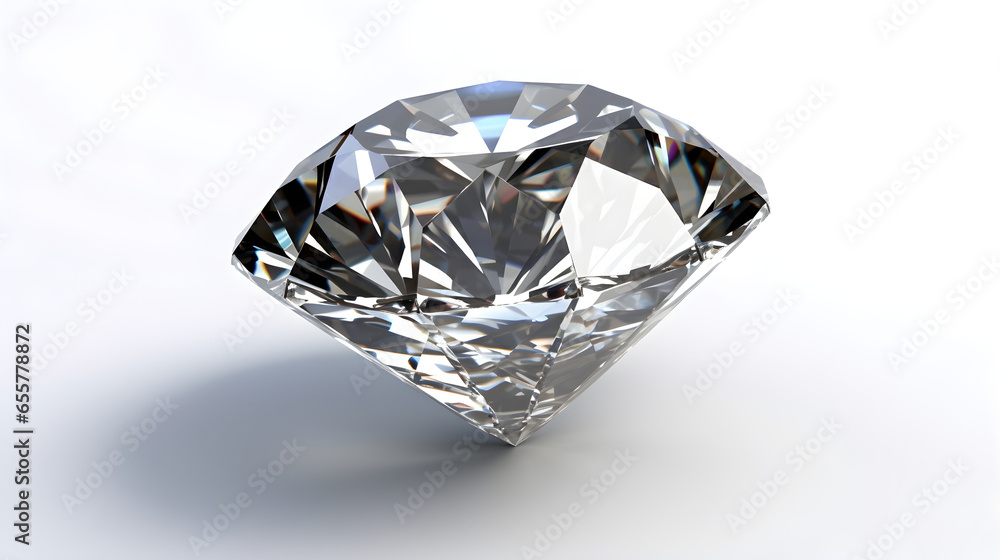 Beautiful shiny diamonds, isolated on white background. Clear or transparent diamonds, close-up shot, wedding jewellery concept Beautiful shiny diamonds, isolated on white background. Clear or transparent diamonds, close-up shot, wedding jewellery concept