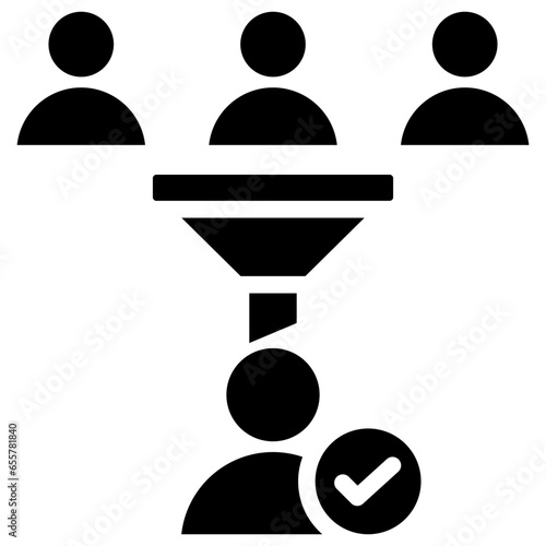 Subject Screening Glyph Icon