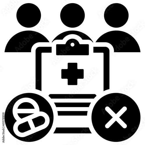 Study Termination Glyph Icon
