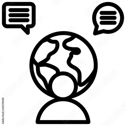 Cultural Competence Outline Icon