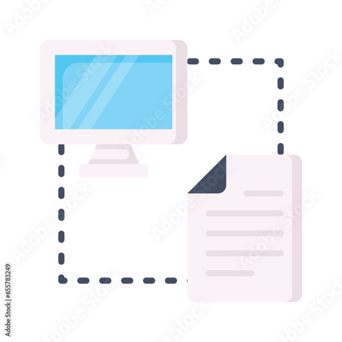 Peer to peer network vector design in modern style