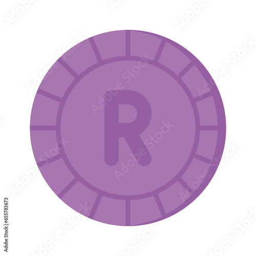 Well designed icon of ripple coin, cryptocurrency coin vector design