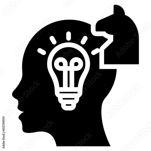 Strategic Thinking Glyph Icon