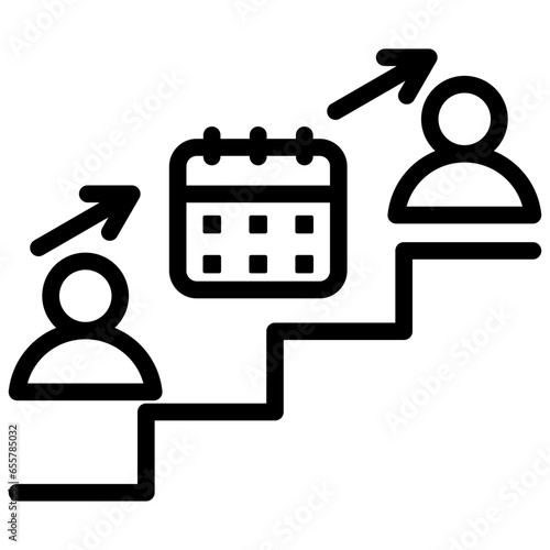 Succession Planning Outline Icon