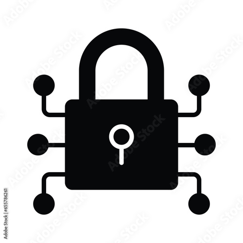 Check this premium icon of digital lock in trendy style