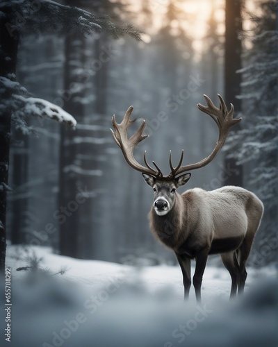 Deer in the winter © Enes