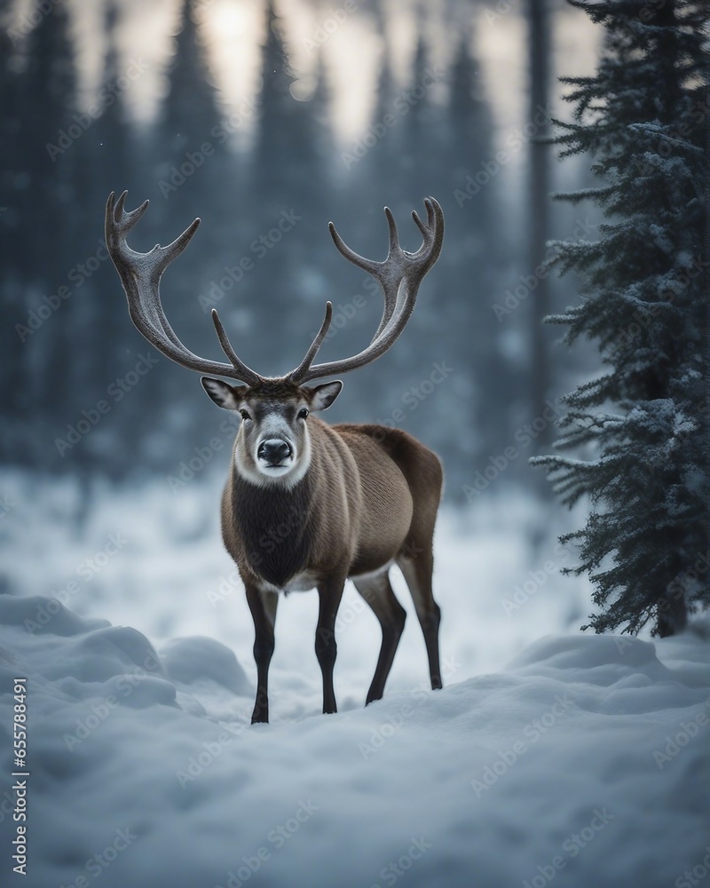 Deer in the winter Deer in the winter