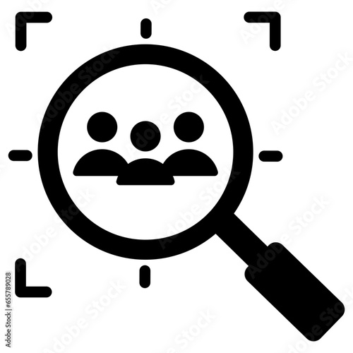 Target Audience Glyph Icon