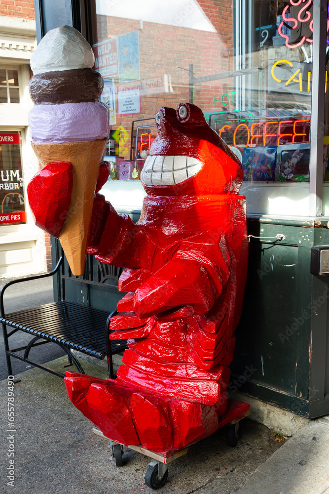 Amusing Ben and Bill's Chocolate Emporium shop sign featuring a huge