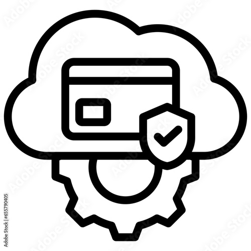 Secure Payment Apis Outline Icon