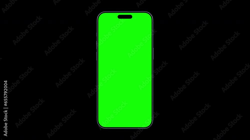 Isolated Titanium Blue Phone Animation with green screen Isolated Titanium Blue Phone Animation with green screen