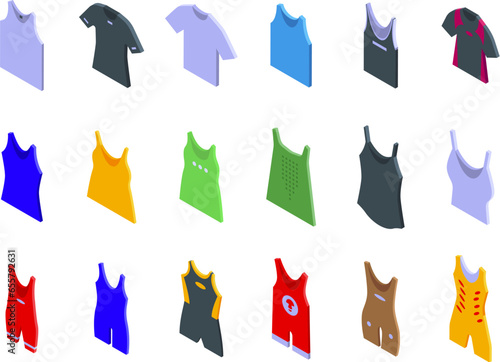 NAME icons set isometric vector.