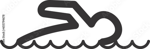 swimming man sign