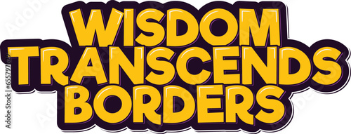 Aesthetic lettering vector design symbolizing the universal nature of wisdom and knowledge, celebrating International Students Day