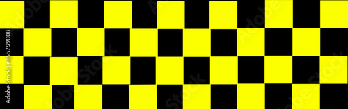 Yellow and black checkered pattern