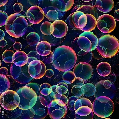 abstract dark background with circles