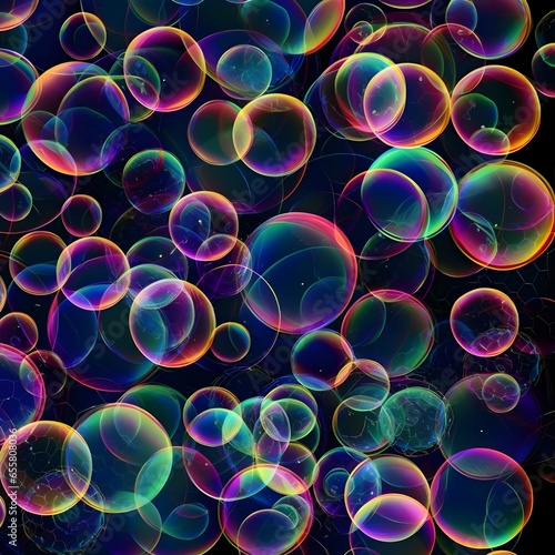 abstract dark background with circles