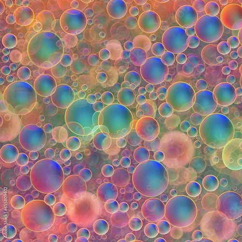 abstract background with soap bubbles colorful neon