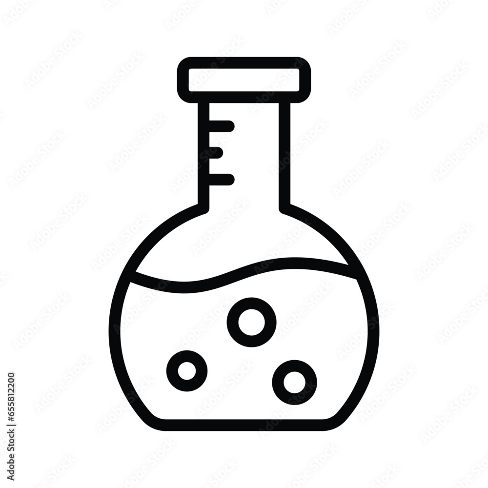An amazing icon of flask in modern style, ready to use vector, laboratory flask An amazing icon of flask in modern style, ready to use vector, laboratory flask