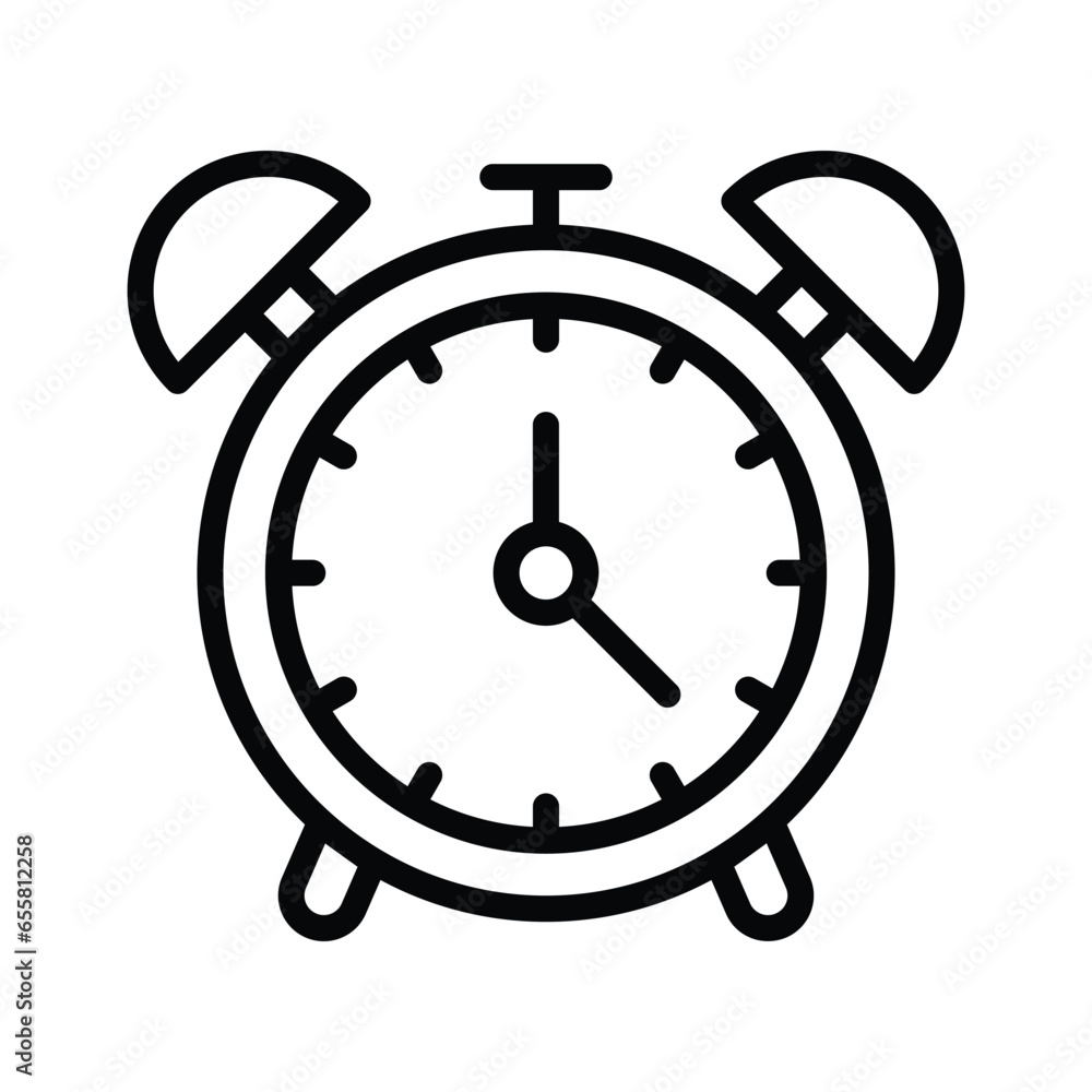 Trendy icon of alarm clock in editable style, easy to use and download Trendy icon of alarm clock in editable style, easy to use and download