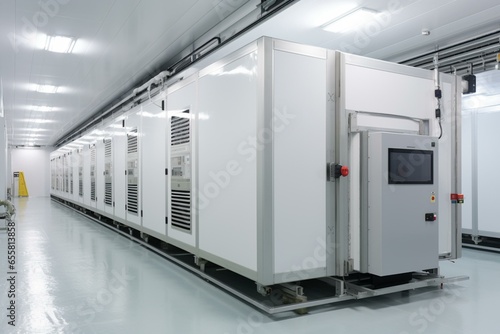 Chilled storage units for temperature-sensitive items. Generative AI