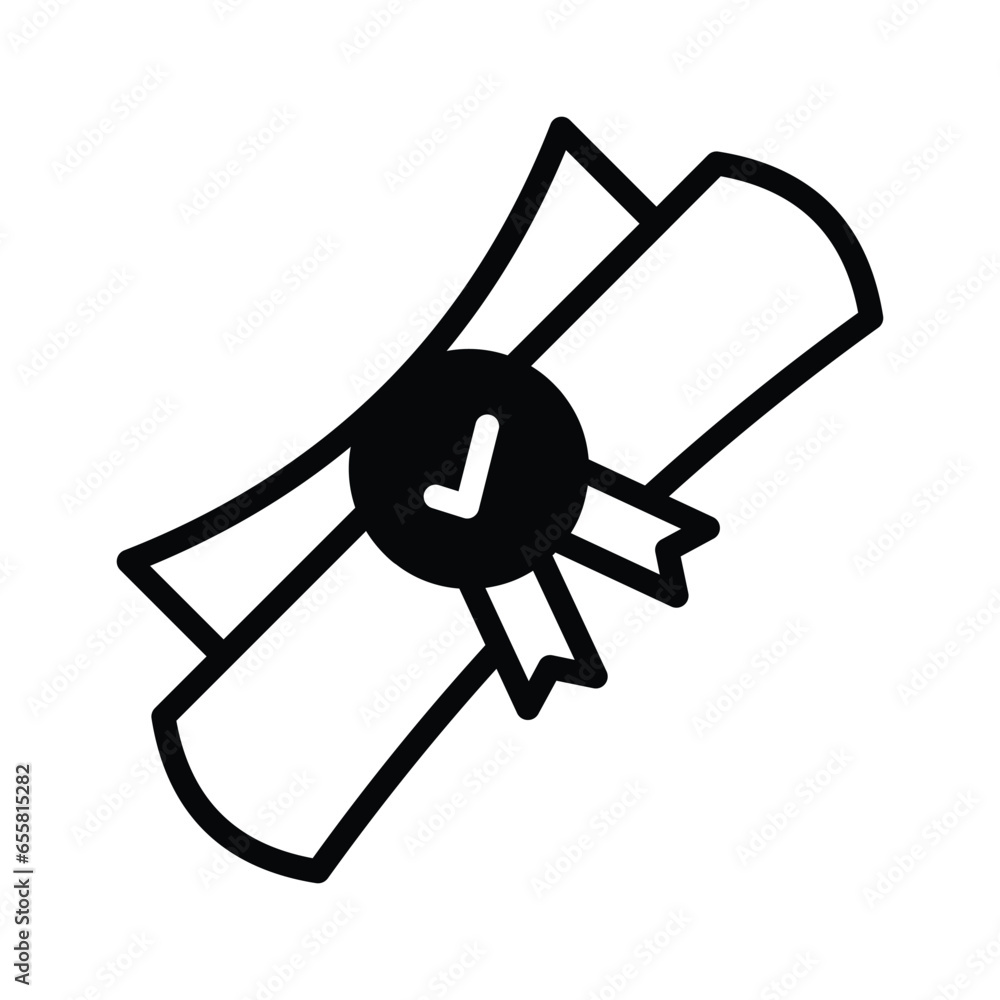 Check this carefully designed icon of degree, easy to use and download