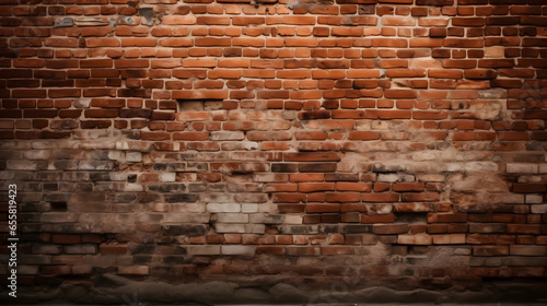 Old brick wall texture background. for interior or exterior design with copy space  banner background.