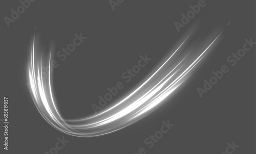 White shiny sparks of spiral wave. Imitation of the exit of cold air from the air conditioner. Vector illustration stream of fresh wind png. 