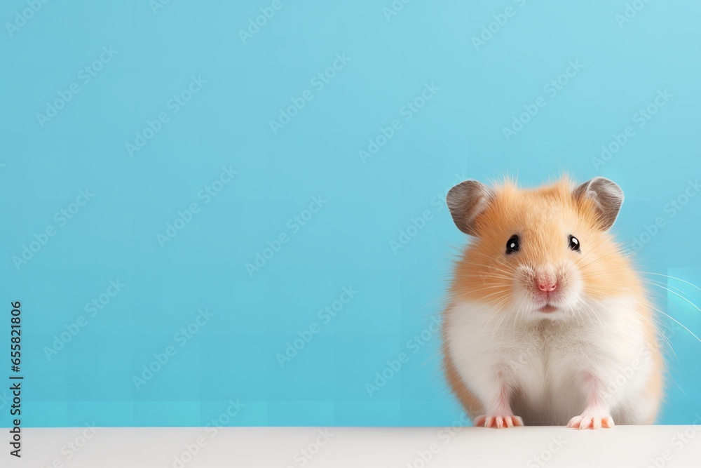 Hamster background with copy space Hamster background with copy space