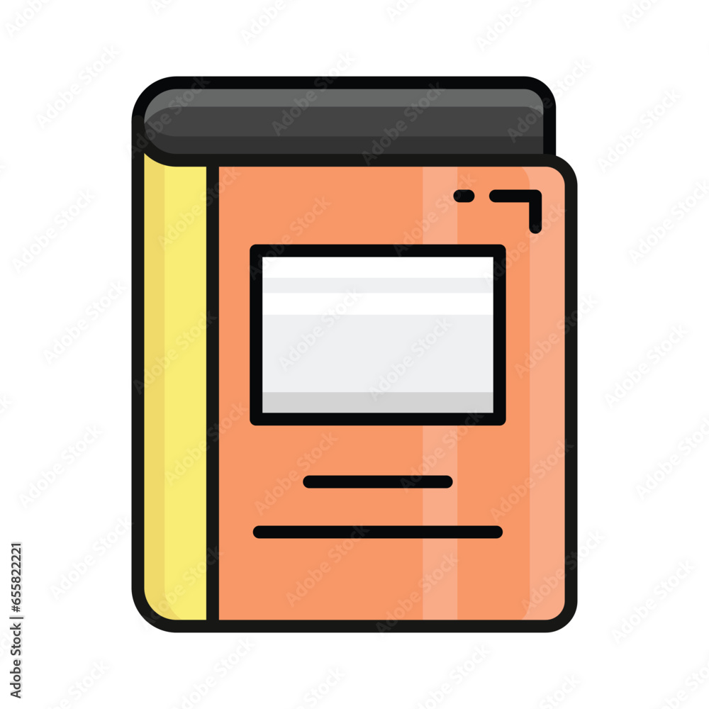 Book vector icon isolated on white background Book vector icon isolated on white background