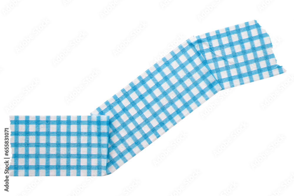 light blue patterned sticker paper tape isolated on transparent background. light blue patterned sticker paper tape isolated on transparent background.