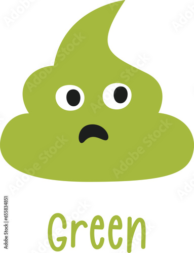 Baby Green Poop Character