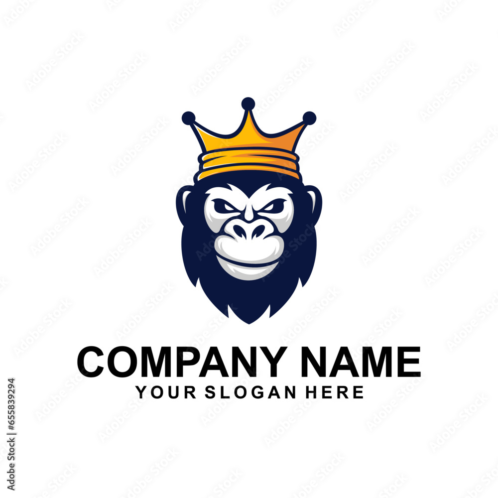 king gorilla logo company icon king gorilla logo company icon